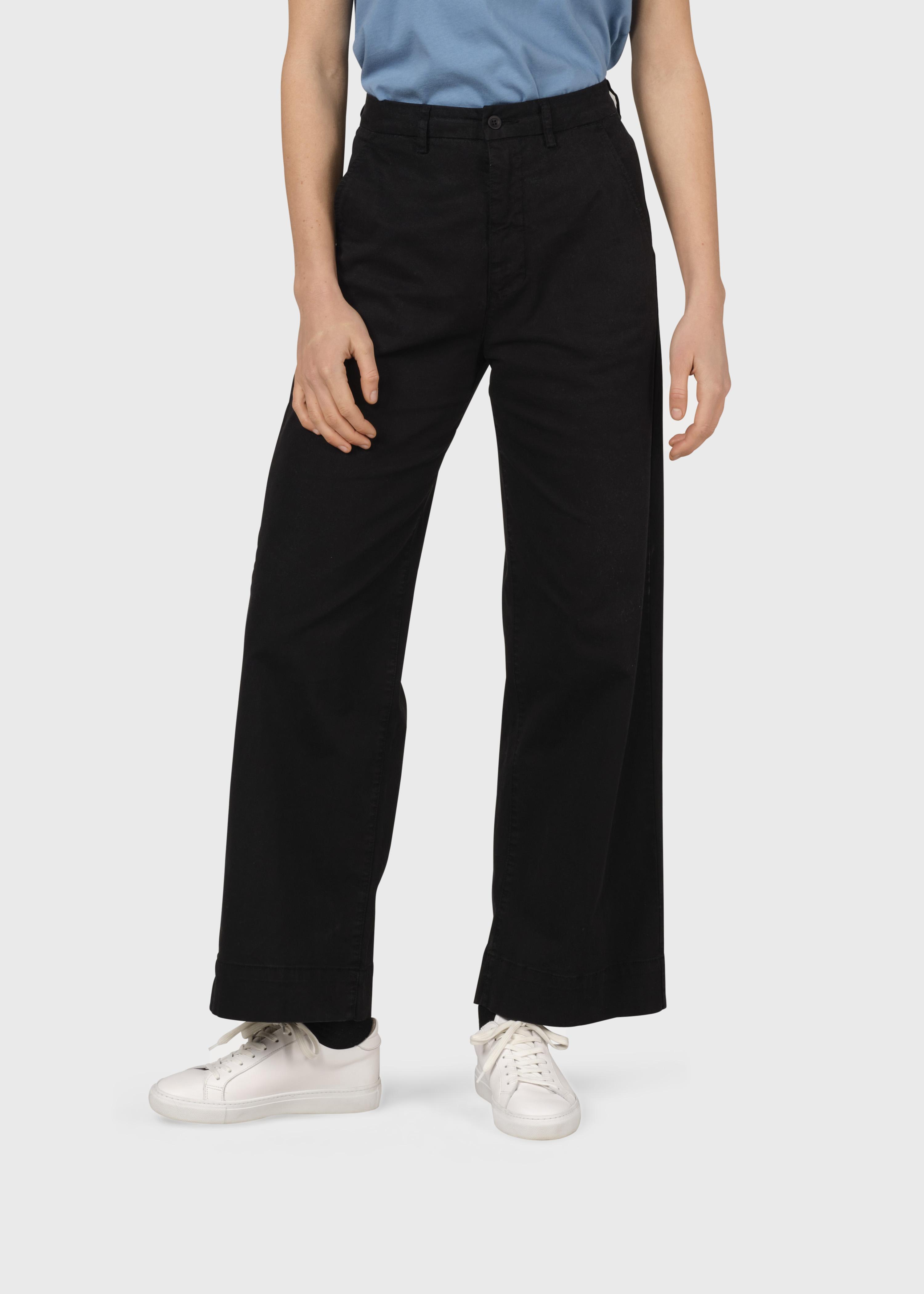 Klitmøller Lydia Pants Black Damen High Waist Hose schwarz